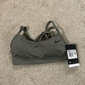 Brand new with tags Nike Favorites Bra. Gray size XS